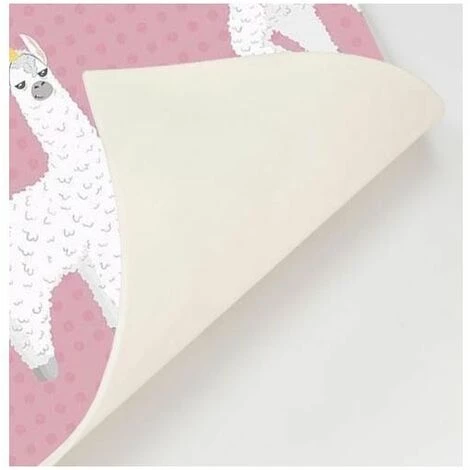 MATTEO Set De Table En Vinyle Lama Unitaire Rose - Rose 2 MATTEO Set De Table En Vinyle Lama Unitaire Rose - Rose – Image 2