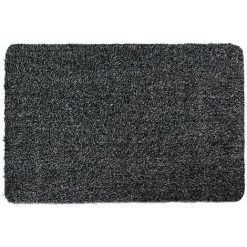JE CHERCHE UNE IDEE Tapis Ultra Absorbant Et Antidérapant 40 X 60 Cm Noir - Noir