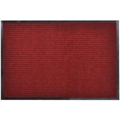 Paillasson PVC Rouge 90 X 150 Cm VidaXL